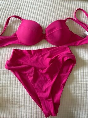 Victoria's Secret Bright Hot Pink Two-Piece Bikini